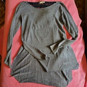 Buckle Lightweight High Low Sweater with slit